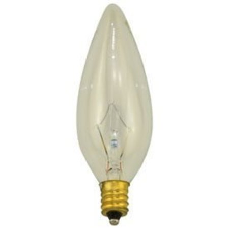 Bulb, Incandescent Decorative Torpedo Tip, Replacement For Donsbulbs 40Ctc-130V, 4PK